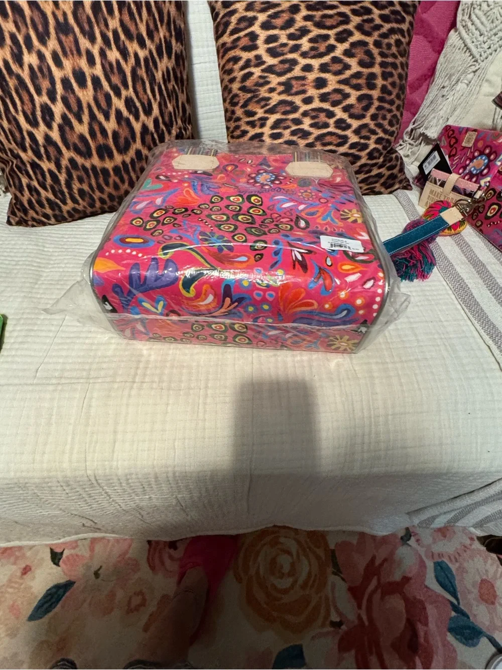 Consuela Ceci Tote  Bag - Pink floral paisley